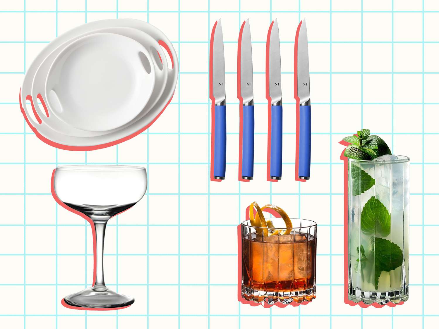 Necessary Dinnerware & Glassware to Set a Trip Desk